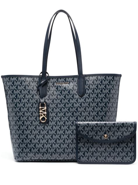 michael kors lg tote leather|michael kors large monogram tote.